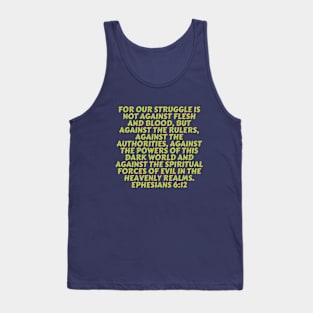 Bible Verse Ephesians 6:12 Tank Top